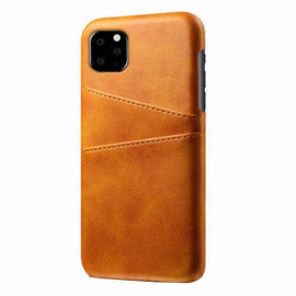 Casecentive Coque Portefeuille en cuir iPhone 12 / iPhone 12 Pro - Tan