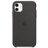 Apple - Coques iPhone 11 en silicone - Noire
