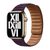 Apple Bracelet en cuir Apple Watch S/M 42mm / 44mm / 45mm / 49mm - Dark Cherry