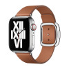 Apple Bracelet en cuire Apple Watch large 38mm / 40mm / 41mm Saddle Brown- Marron