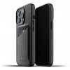 Mujjo - Coque cuir iPhone 13 Pro portefeuille - Noir