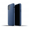 Mujjo - Coque cuir iPhone 12 Mini - Bleu