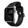 Nomad - Bracelet sport pour Apple Watch 42mm / 44mm / 45mm / 49mm - Noir / Argent