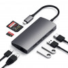 Satechi Adaptateur: Thunderbolt USB-C Multi-Ports 4K Ethernet - Gris Sidéral