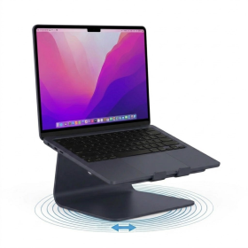 Rain Design mStand 360 Support pour Ordinateur Portable + Base Pivotante Bleu Minuit