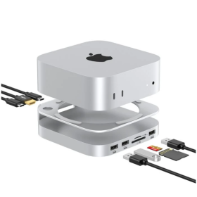 Casecentive Aluminium HDMI Dockingstation Hub & Stand for Mac Mini
