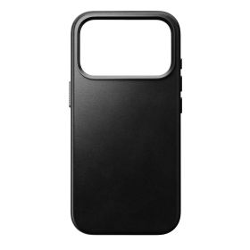 Coque en Cuir Traditionnelle Nomad iPhone 17 Pro – Noir Horween