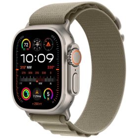 Apple Boucle Alpine pour Apple Watch 42mm / 44mm / 45mm / 49mm - Olive (Small)