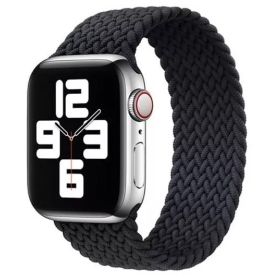 Apple Bracelet Solo Loop Tressé Taille 11 45 mm Minuit