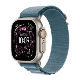 Bracelet Alpine Loop Apple Watch 44mm / 45mm / 46mm / 49mm – Bleu Clair Taille M