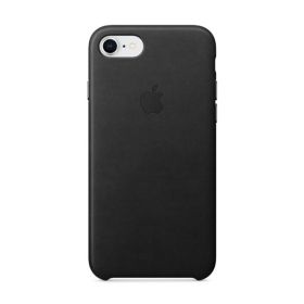 Apple - Coque iPhone 7 / 8 / SE 2020 / 2022 de protection en cuir - Noire