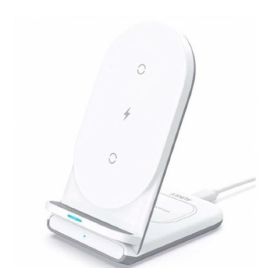 Aukey - Support et chargeur sans fil - Blanc
