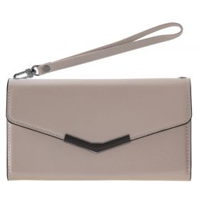 Mobilize Pochette Élégante 2-en-1 Magnétique pour Apple iPhone 12/12 Pro – Beige Imprimé Serpent