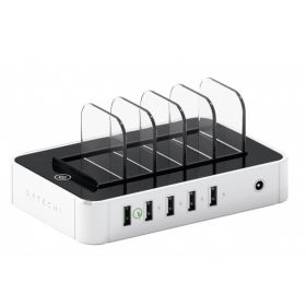 Satechi Station de Charge Rapide à 5-Port USB Blanc