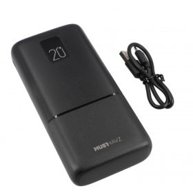 Musthavz 20W Alimentation électrique Powerbank 20,000 mAh black