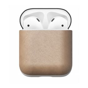 Nomad Boite AirPods | Etui en cuir écouteurs sans fil Beige