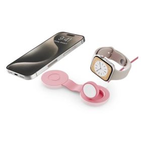 Twelve South Chargeur Sans Fil Qi2 ButterFly SE 2-en-1 - Rose