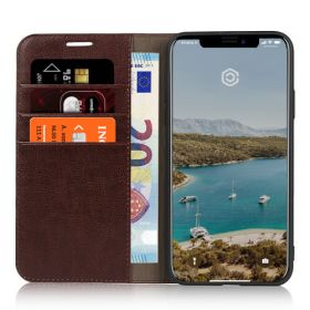 Casecentive Étui Portefeuille de luxe iPhone 11 Pro Marron