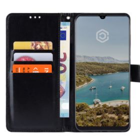Casecentive Etui portefeuille en cuir Galaxy A40 Noire