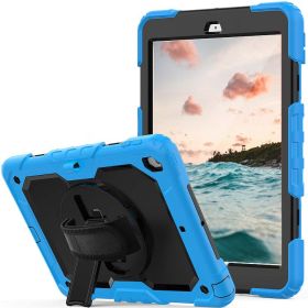 Casecentive Coque antichoc avec sangle pour iPad 2017 / 2018 - Bleu