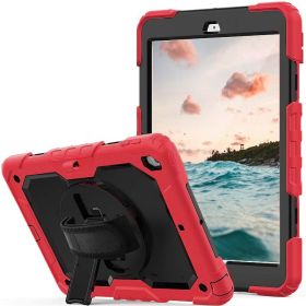 Casecentive Coque antichoc avec sangle pour iPad Air 2 - Rouge