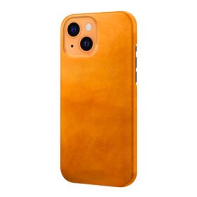 Casecentive Coque en cuir pour iPhone 14 - Camel