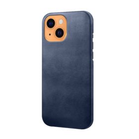Casecentive - Coque en cuir iPhone 13 - Bleu