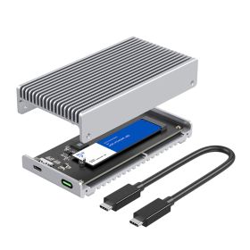 Casecentive Boîtier SSD M.2 NVMe 40Gbps – Argent