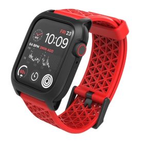 Catalyst Bracelet de Sport avec Boucle pour Apple Watch 42/44/45mm - Rouge Feu