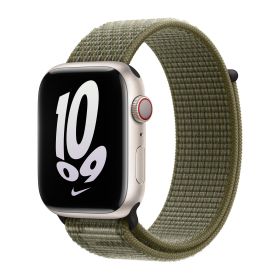 Apple - Bracelet Apple Watch Nike Boucle Sport 38mm / 40mm Hyper Crimson / Neptune Green