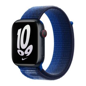 Apple Nike Bracelet Sport Loop Apple Watch 38 mm / 40 mm / 41 mm Bleu Game / Bleu Marine Minuit