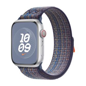 Apple Nike Bracelet Sport Loop Apple Watch 38 mm / 40 mm / 41 mm Bleu Game / Orange