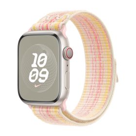 Apple Nike Bracelet Sport Loop Apple Watch 42 mm / 44 mm / 45 mm / 49 mm Lumière Stellaire / Rose