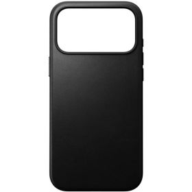 Coque en Cuir Moderne Nomad iPhone 17 Pro Max - Noir