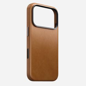 Coque en cuir Nomad Traditional iPhone 17 Pro – Beige clair