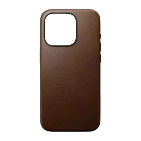 Nomad Coque en cuir moderne Magsafe iPhone 15 brun
