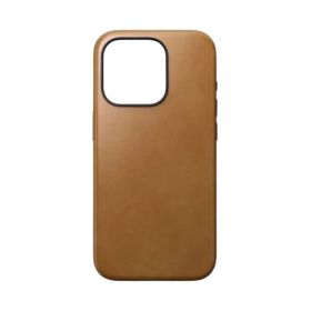 Nomad Modern Leather Case Magsafe iPhone 15 Plus tan