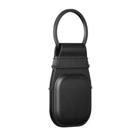 Nomad - Coque porte-clés pour AirTag en cuir - Noire