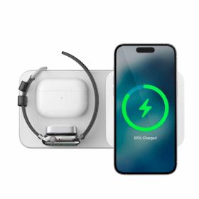 Nomad Base One Max 3-en-1 Avec MagSafe Argent