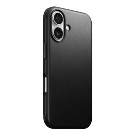 Nomad Coque en Cuir Moderne iPhone 16 - Noir