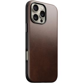 Nomad Coque en Cuir Moderne iPhone 16 Pro Max - Olde Dublin Horween