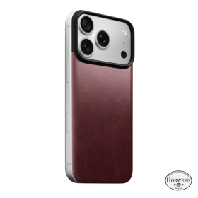 Nomad Dos Magnétique en Cuir Horween MagSafe iPhone 18 Pro Burgundy