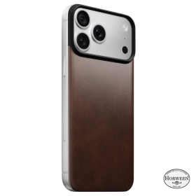 Nomad Dos Magnétique en Cuir Horween MagSafe iPhone 18 Pro Max Rustic Brown