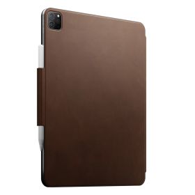 Nomad Modern FolioPlus Étui en cuir pour Ipad Pro 12.9 pouces (2022) / iPad Air 13 pouces (2024) - Brun