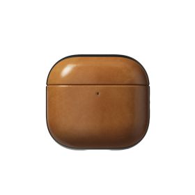 Nomad Coque en Cuir Moderne AirPods 4 Tan Anglais