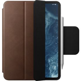 Nomad Housse Folio en Cuir Moderne iPad Pro 11 pouces (2024/M4) Marron