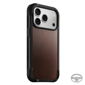 Nomad Coque Rugged en Cuir Horween iPhone 18 Pro Rustic Brown
