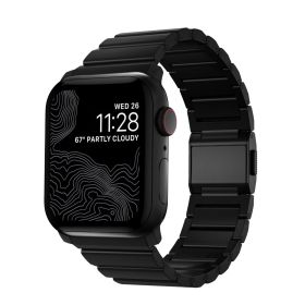 Bracelet Nomad en titane V2 pour Apple Watch 42 mm / 44 mm / 45 mm / 49 mm noir