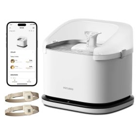 Petlibro Dockstream Fontaine à Eau Automatique Intelligente pour Animaux avec RFID – Blanc