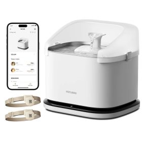 Petlibro Dockstream Fontaine à Eau Automatique Intelligente pour Animaux avec RFID – Blanc
